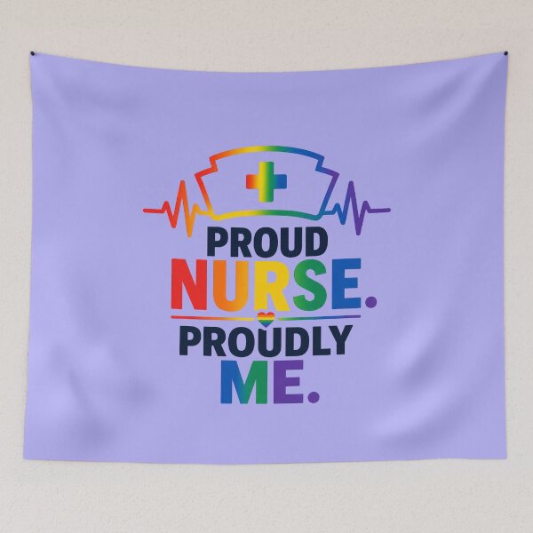 Item preview, Proud LGBTQ Nurse Life – Rainbow Healthcare Worker Pride Month Gift Idea designed and sold by Im-Ara.