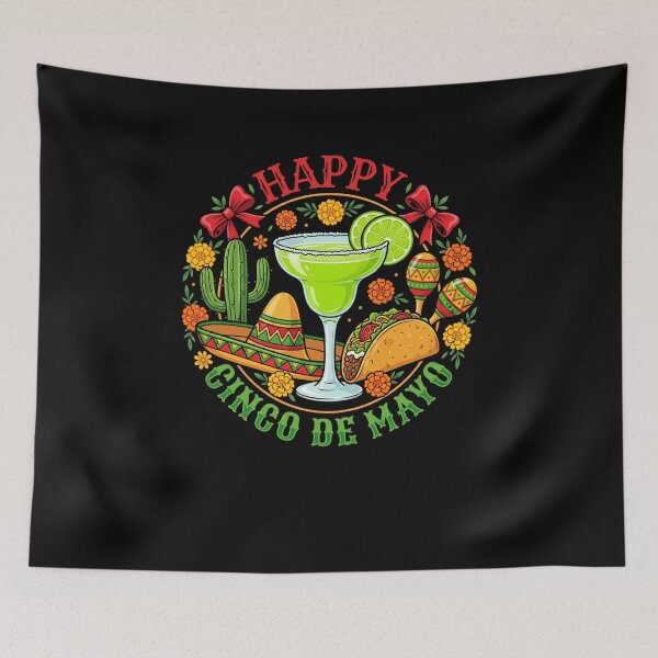 Item preview, Happy Cinco De Mayo Mexican Holiday Fiesta Margarita Taco Celebration designed and sold by FormalDehyena.