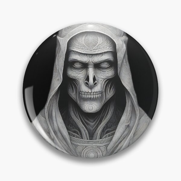 Item preview, Ancient Lich Priest in Gothic Etching Style designed and sold by DarkOriginArts.