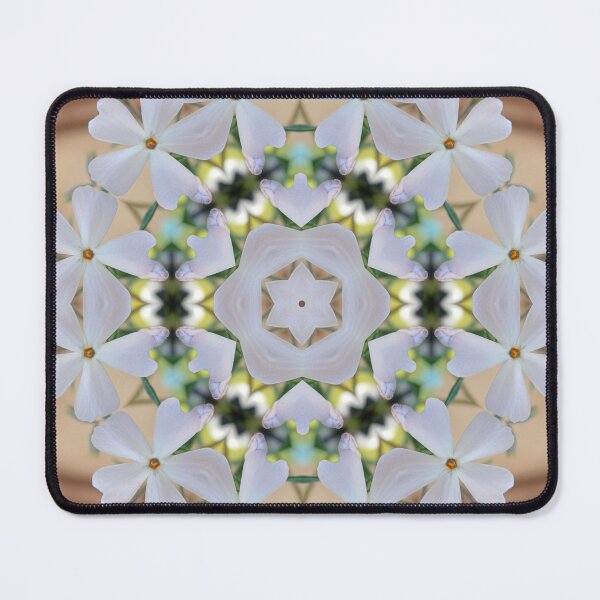 Item preview, White Phlox Floral Mandala – Detailed Botanical Art designed and sold by SilentBloomLab.