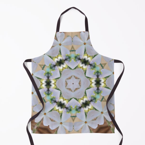 Aperçu de l'œuvre White Phlox Floral Mandala – Detailed Botanical Art créée et vendue par SilentBloomLab.
