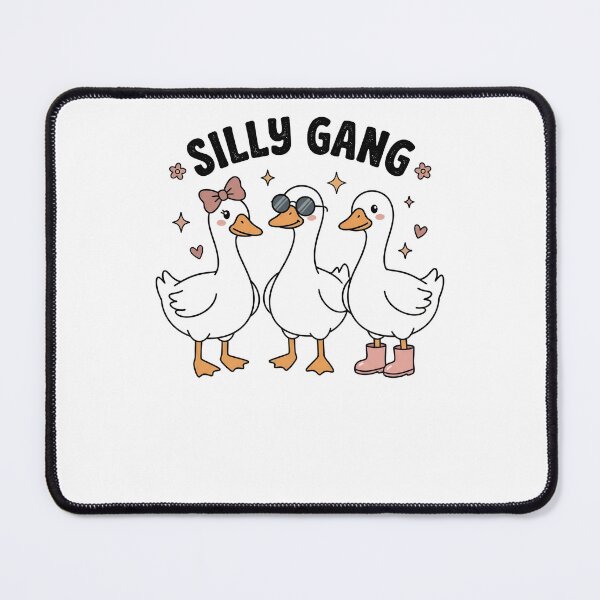 Item preview, Silly Gang Triple Goose Squad In Sunglasses And Pink Boots designed and sold by krystalRomanart.