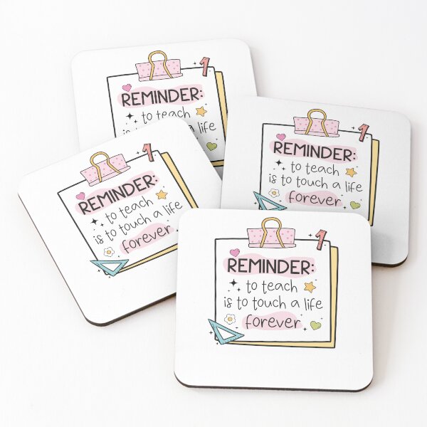 Item preview, Reminder To Teach Is To Touch A Life Forever designed and sold by krystalRomanart.