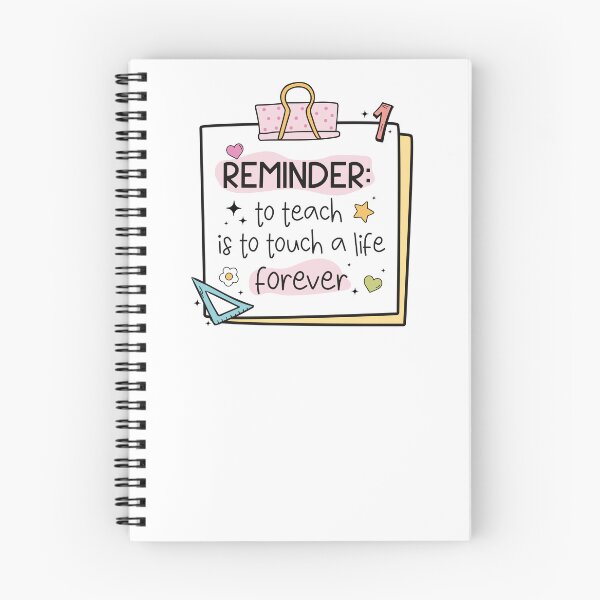 Item preview, Reminder To Teach Is To Touch A Life Forever designed and sold by krystalRomanart.
