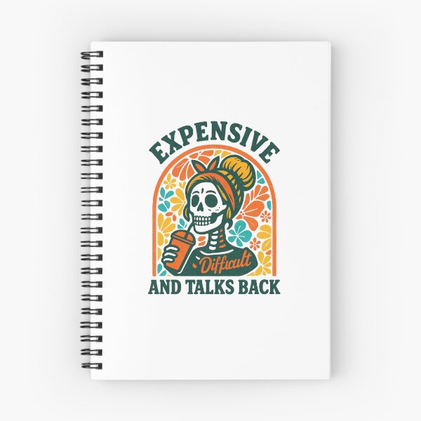 Item preview, Expensive Difficult and Talks Back — Retro Skeleton Coffee Illustration designed and sold by Colorful-Garden.