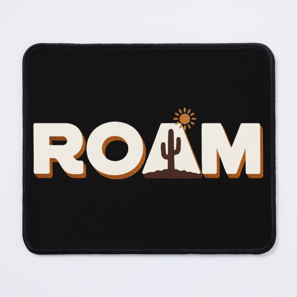 Item preview, Roam Cactus Desert Sticker Retro Adventure Wanderlust Boho Hiking Travel Gift designed and sold by Notecrea.