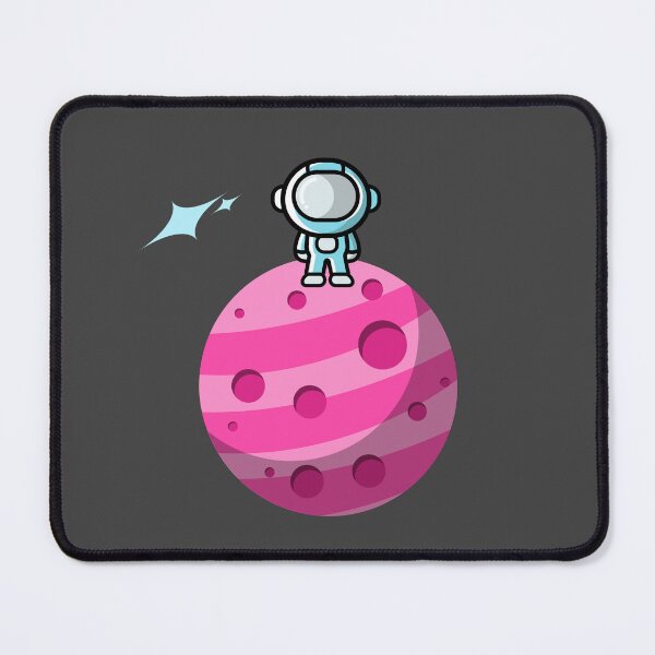 Item preview, Astronaut on Planet Pink Blue Version designed and sold by DJCartoonDesigns.