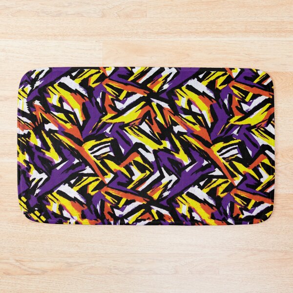 Item preview, Abstract pattern Purple Yellow Orange Violet designed and sold by ColdStarfish.