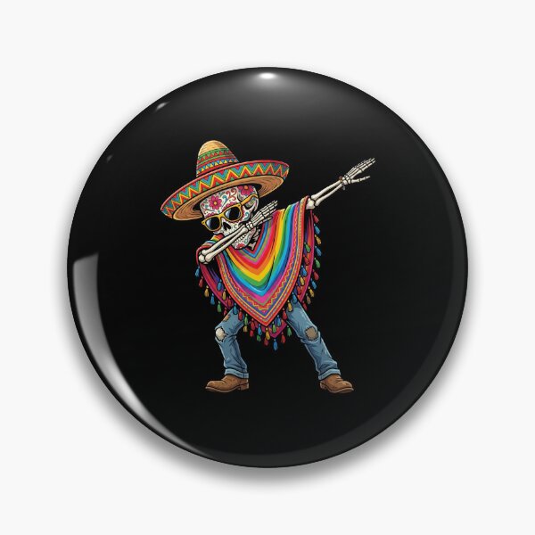 Item preview, Día De Los Muertos Dabbing Skeleton Mexican Fiesta Celebration designed and sold by FormalDehyena.