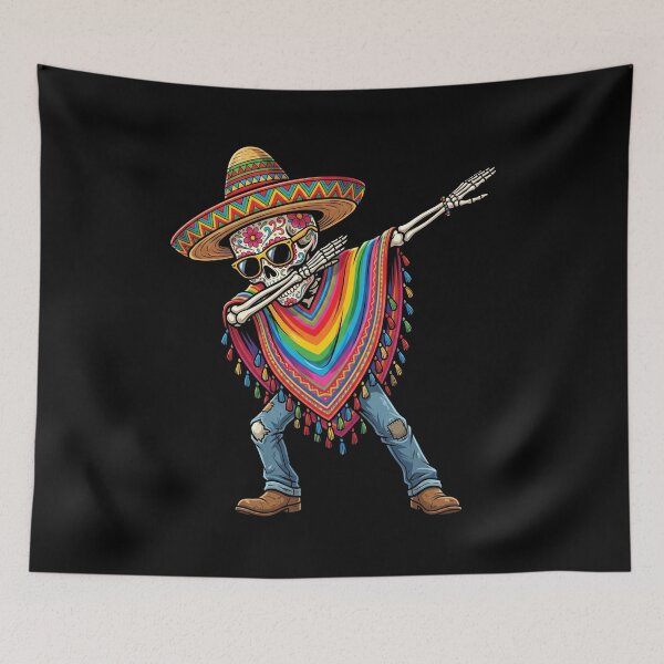 Item preview, Día De Los Muertos Dabbing Skeleton Mexican Fiesta Celebration designed and sold by FormalDehyena.