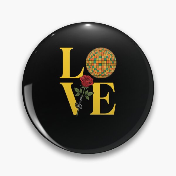 Item preview, LOVE Bruno Personalized Name Disco Ball Rose Gift designed and sold by FormalDehyena.