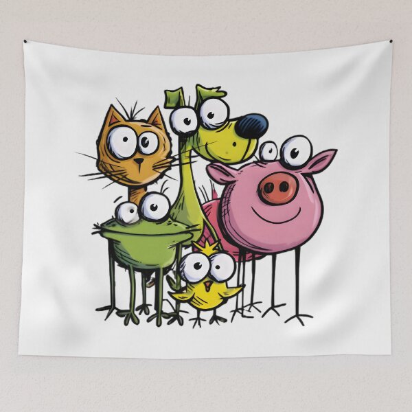 Item preview, Funny Animal Squad designed and sold by Retro Whimsy.