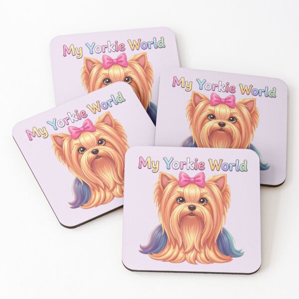 Artikelvorschau, Meine Yorkie-Welt – Niedliches Yorkie-Hundedesign entworfen und verkauft von Yorkie Magic Studio .