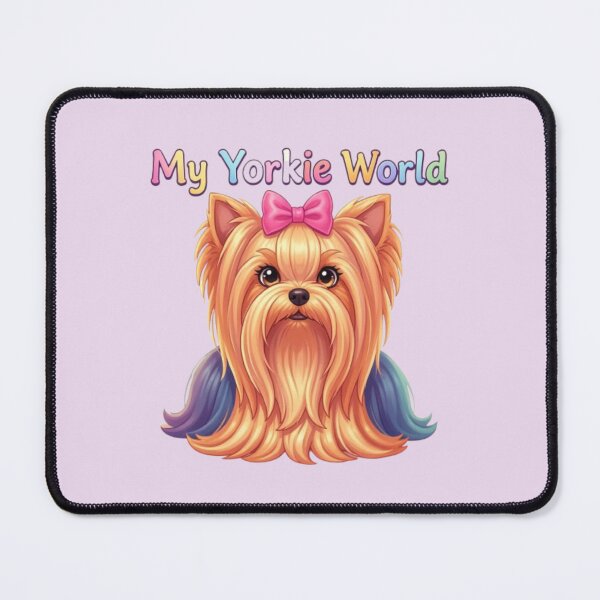 Item preview, My Yorkie World – Cute Yorkie Dog Design designed and sold by Yorkie Magic Studio .