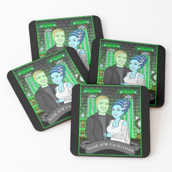 Item preview, Bride of Frankenstein couple for Ryan D by Moody Characters designed and sold by VixxxenDesigns.