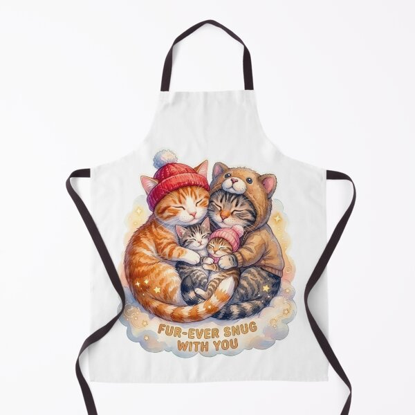 Item preview, Fur-ever Snug With You – Winter Cat Family Hug Illustration designed and sold by Good Vibes .
