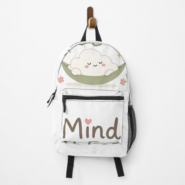 Item preview, Mind At Ease Cute Aesthetic Design | Calm Minimal Quote | Kawaii Relaxing Illustration | Soft Pastel Mental Peace Art designed and sold by Sanika arts .