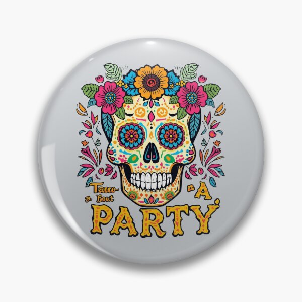 Item preview, Taco ’Bout Party Sugar Skull designed and sold by Zakrytos ★★★★★.