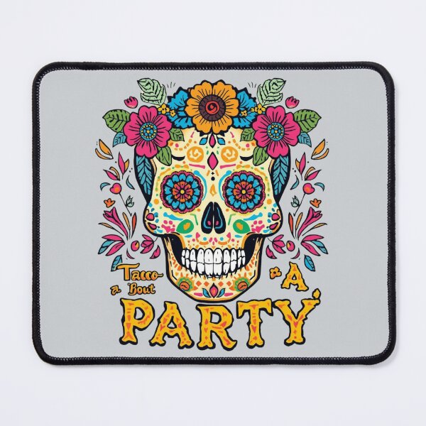 Item preview, Taco ’Bout Party Sugar Skull designed and sold by Zakrytos ★★★★★.