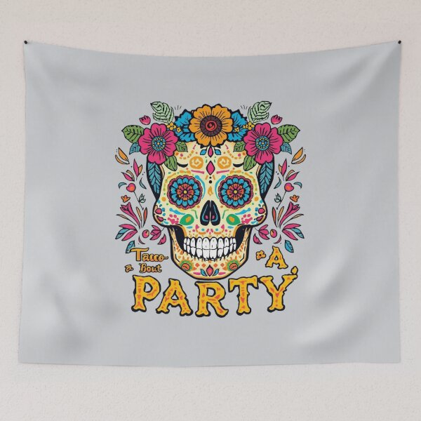 Item preview, Taco ’Bout Party Sugar Skull designed and sold by Zakrytos ★★★★★.