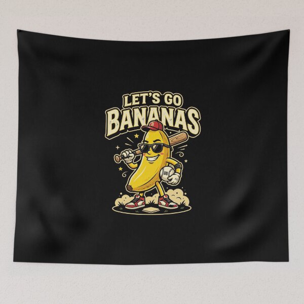 Item preview, Let's Go Bananas Baseball Fan Sports Enthusiast designed and sold by FormalDehyena.
