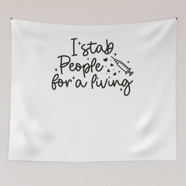 Item preview, I Stab People For A Living Funny Nurse designed and sold by krystalRomanart.