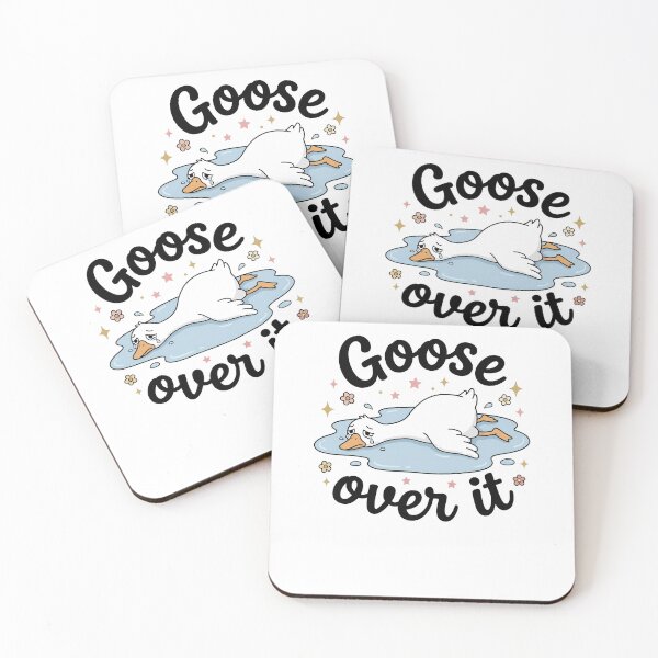 Item preview, Goose Over It Funny Dramatic Tired Goose designed and sold by krystalRomanart.