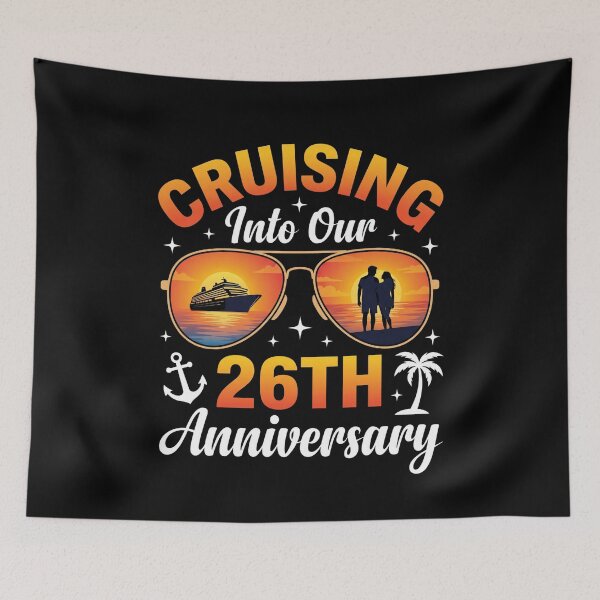 Item preview, Cruising Into Our 26th Anniversary Married Couple Cruise designed and sold by FormalDehyena.