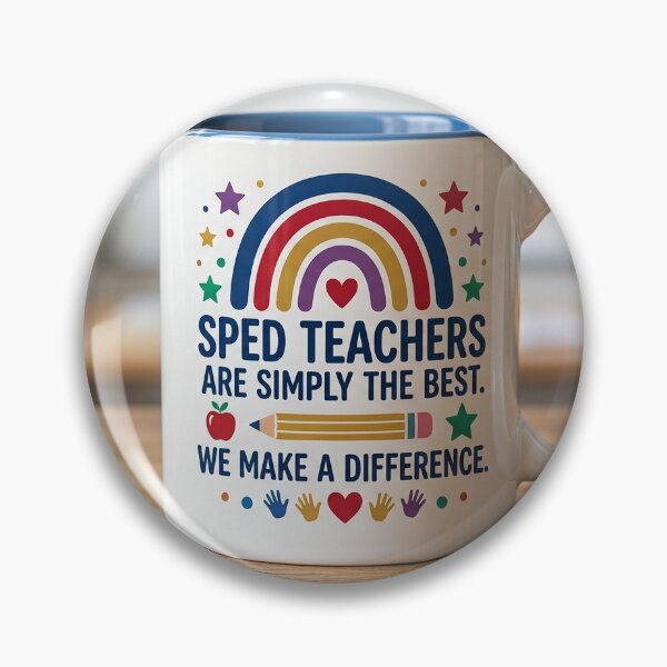 Item preview, SPED Teachers Are Simply The Best: Making A Difference Rainbow designed and sold by Petringo.