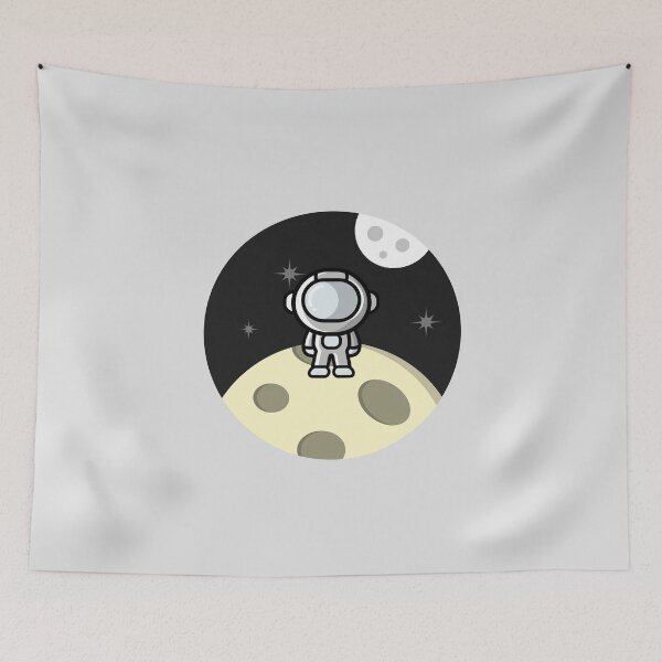 Item preview, Astronaut on the Moon designed and sold by DJCartoonDesigns.