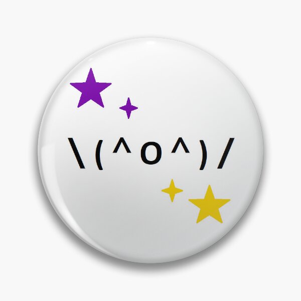 Item preview, subtle intersex kaomoji pin designed and sold by verysaneperson.