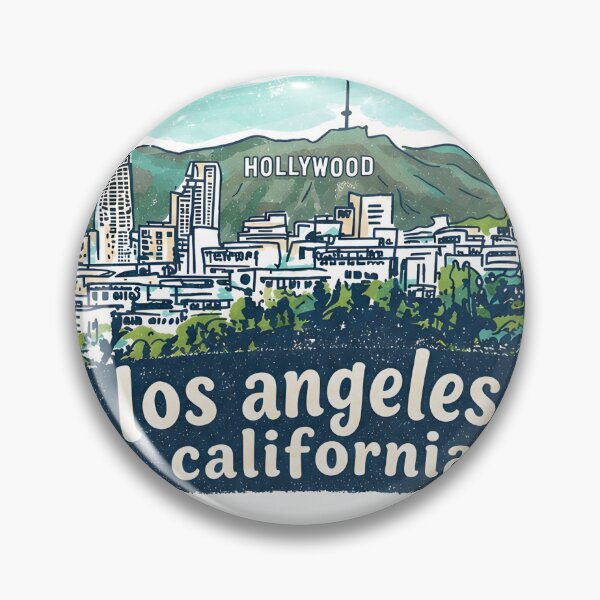 Item preview, Los Angeles LA California Cute Skyline Colorful Cityscape  designed and sold by HowToCanadian.