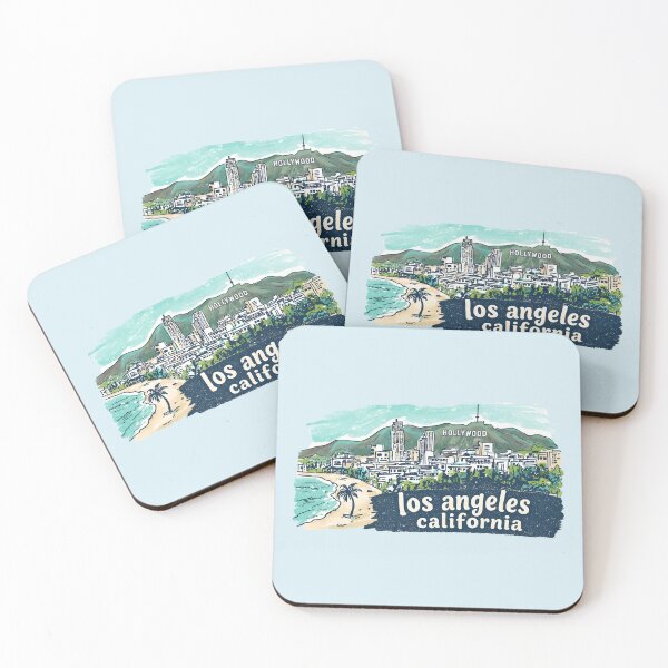Item preview, Los Angeles LA California Cute Skyline Colorful Cityscape  designed and sold by HowToCanadian.