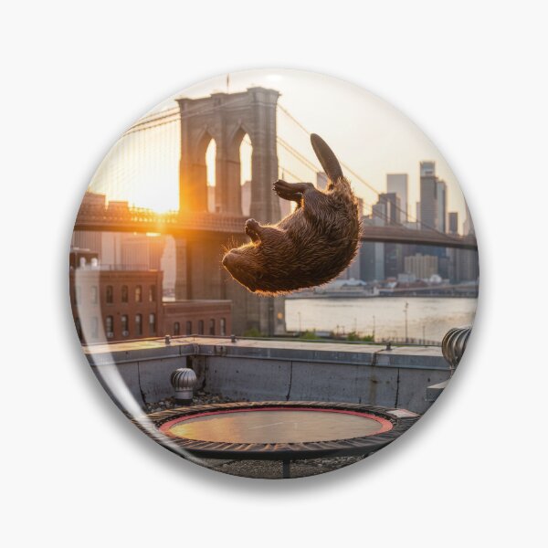 Item preview, New York City Beaver Bounces on Rooftop Trampoline designed and sold by Tridentulus.