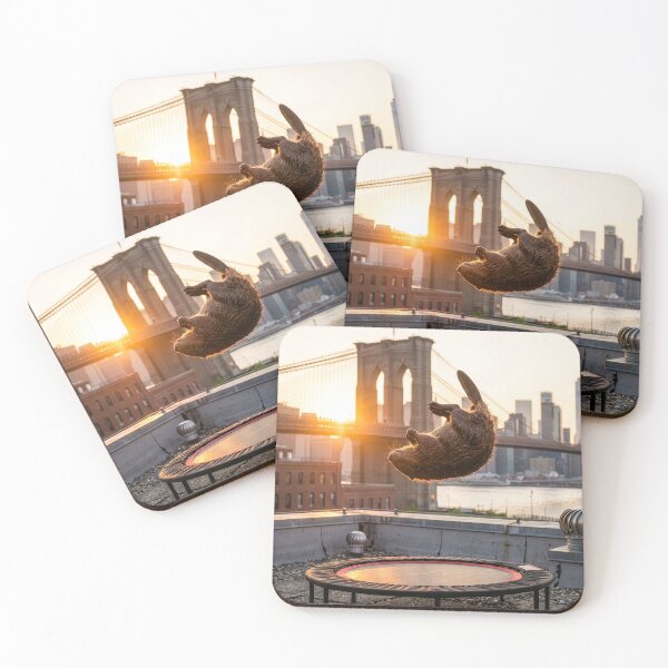 Item preview, New York City Beaver Bounces on Rooftop Trampoline designed and sold by Tridentulus.