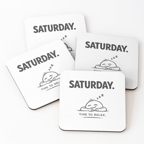 Item preview, Saturday Minimalist Cartoon Relaxation Design for Weekend Lovers designed and sold by RickE.