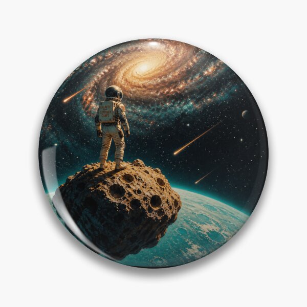 Item preview, Cosmic Observer – Astronaut Above the Galaxy designed and sold by AgathaLochArt.