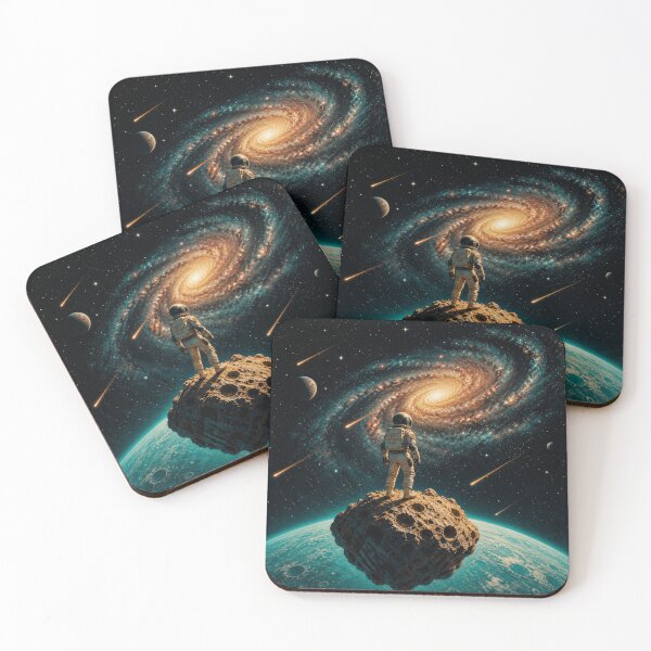 Item preview, Cosmic Observer – Astronaut Above the Galaxy designed and sold by AgathaLochArt.