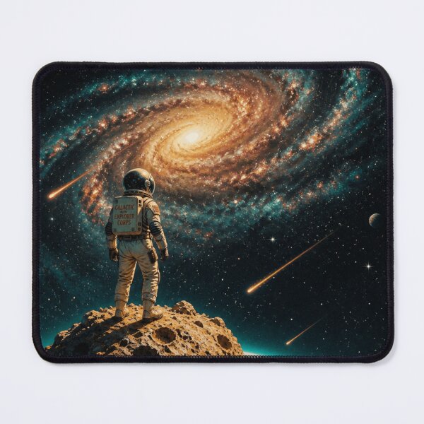 Item preview, Cosmic Observer – Astronaut Above the Galaxy designed and sold by AgathaLochArt.