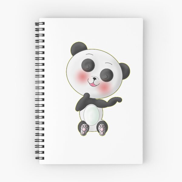 Item preview, Cute Kawaii Shy Panda Bear Sitting designed and sold by BalRaju-Doodles.
