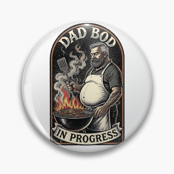 Item preview, Grill Master Dad Bod Work in Progress Funny Men’s Tee designed and sold by YMLux.