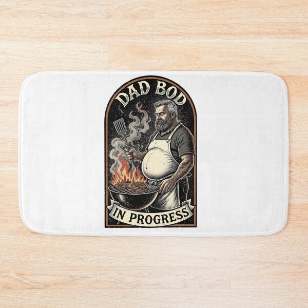 Item preview, Grill Master Dad Bod Work in Progress Funny Men’s Tee designed and sold by YMLux.