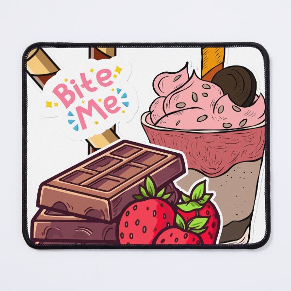 Item preview, Bite Me Funny Dessert and Milkshake designed and sold by SoftAuraStudi0.