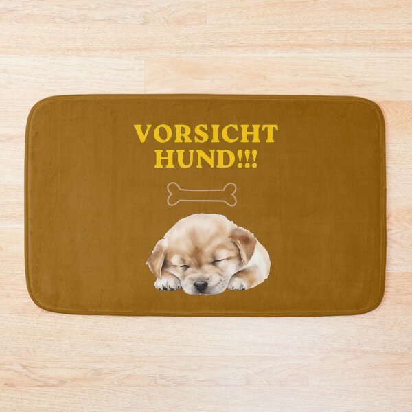 Item preview, "Beware of Dog" Funny Warning Sign with Cute Sleeping Puppy. designed and sold by LunaPrintCo.