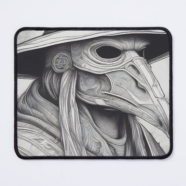 Item preview, Plague Doctor Crow Mask in Dark Gothic Etching designed and sold by DarkOriginArts.