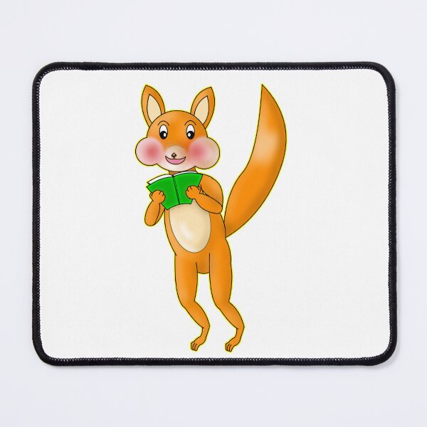 Item preview, Cute Kawaii Fox Reading a Green Book designed and sold by BalRaju-Doodles.