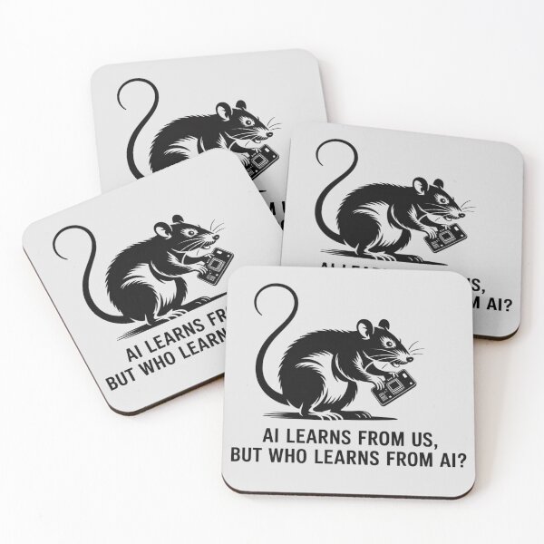 Item preview, Banksy - AI learns from us, but who learns from AI? designed and sold by 123ks.