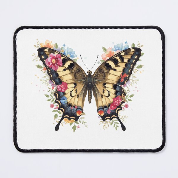 Item preview,  Butterfly and flowers  designed and sold by uunaa.