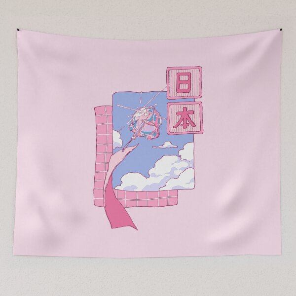 Item preview, Cute Pink Japanese Wind Bell Chime – Kawaii Anime Aesthetic designed and sold by AnGoArt.