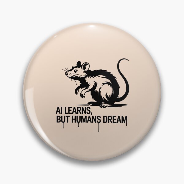 Item preview, Banksy Rat - AI learns, but humans dream designed and sold by 123ks.